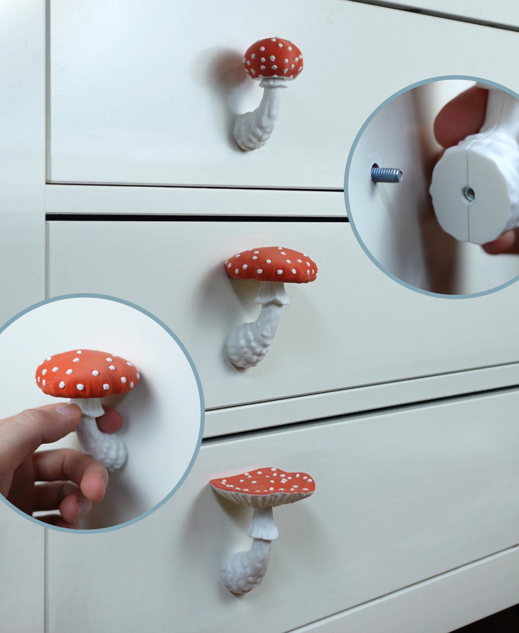 Amanita Tasarım Çekmece Kulpları