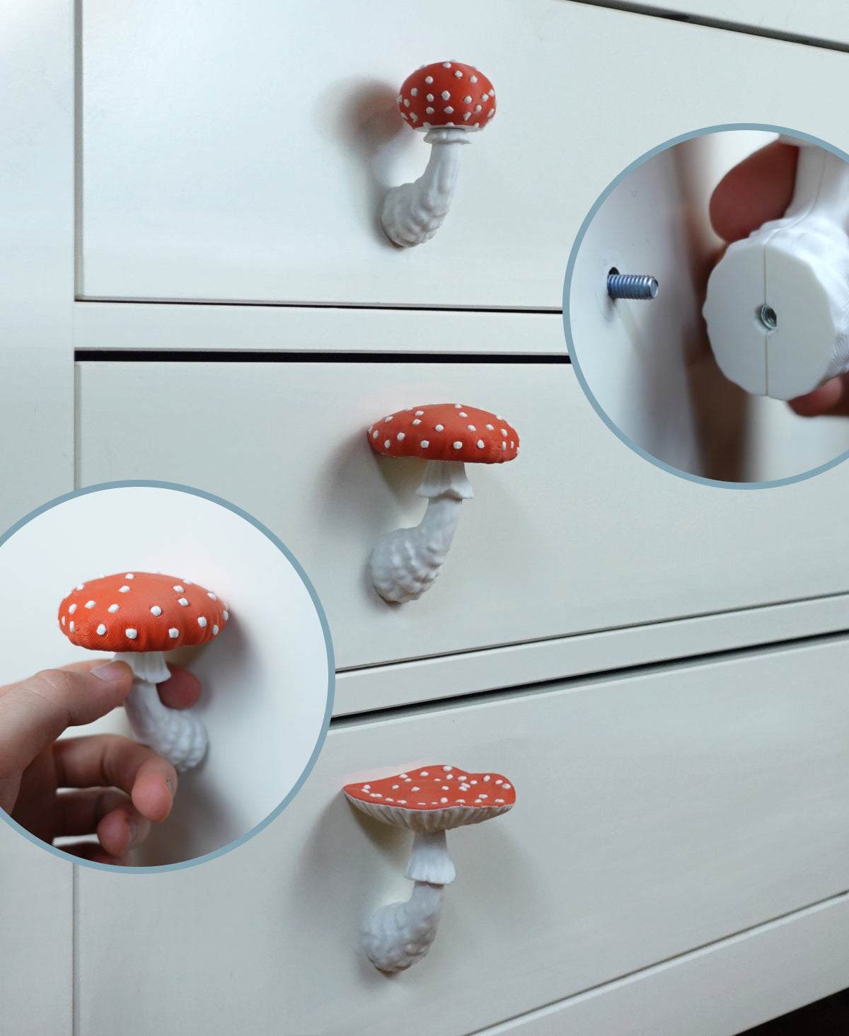 Amanita Tasarım Çekmece Kulpları