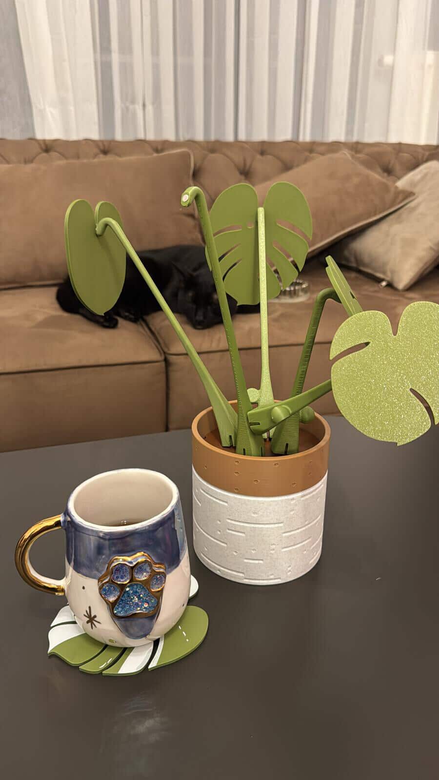 Monstera Bardak Altlığı - Klasik